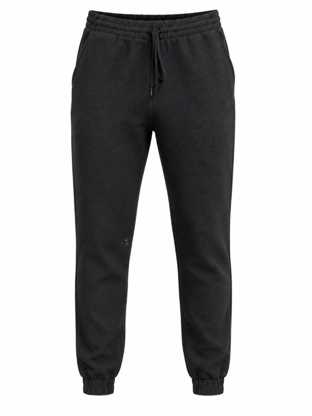 Hollywood Size Small Black Textured Mesh Jogger Pants Athleisure Street Menswear